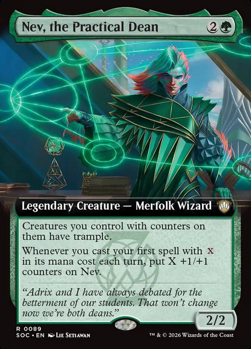 Nev, the Practical Dean - Extended Art - Legendary
