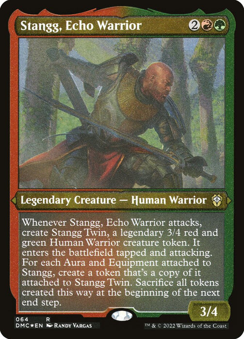 Stangg, Echo Warrior - Etched - Inverted - Legendary - Etched (Foil)
