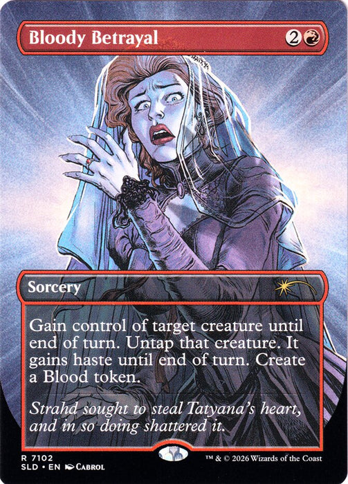 Bloody Betrayal - Borderless - Full Art - Inverted