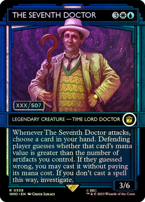 The Seventh Doctor - Borderless - Inverted - Legendary - Showcase (Foil)