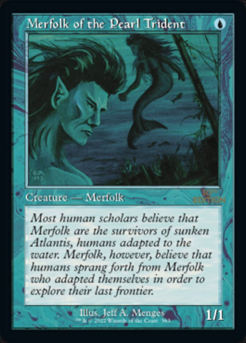 Merfolk of the Pearl Trident - Retro Frame