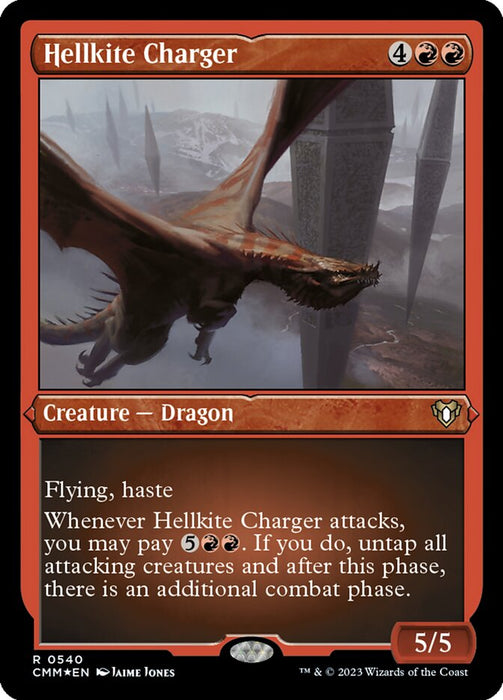 Hellkite Charger - Etched - Inverted - Etched (Foil)