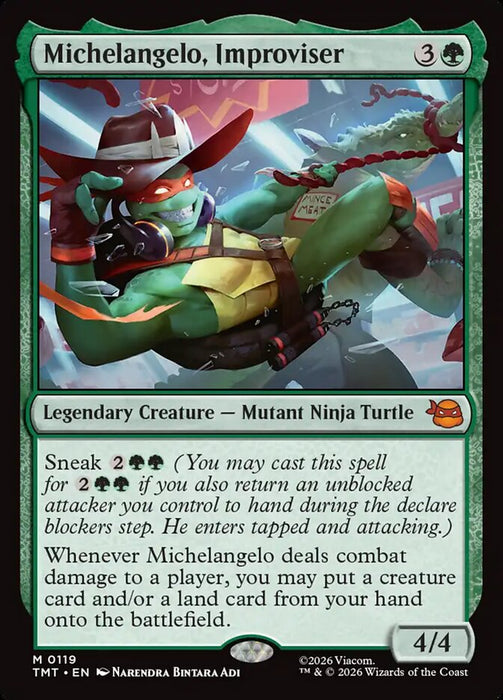 Michelangelo, Improviser - Legendary (Foil)