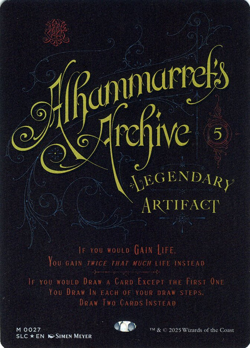 Alhammarret's Archive - Borderless - Full Art - Legendary (Foil)