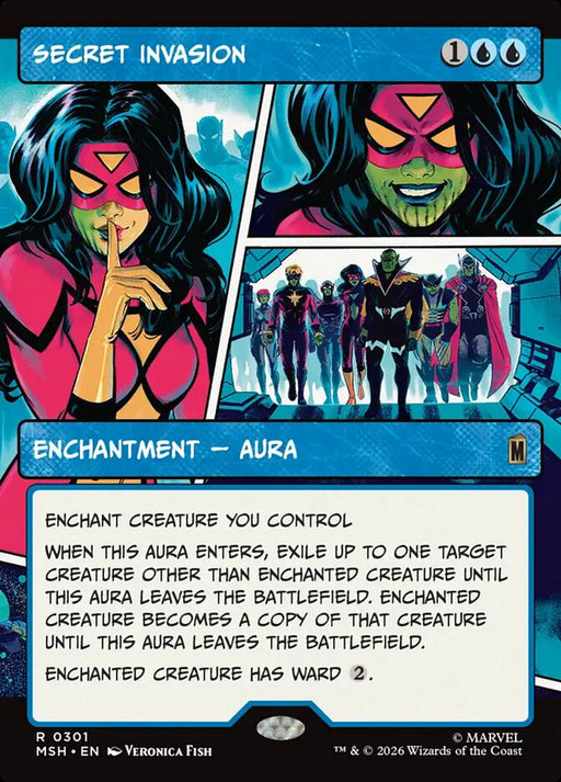 Secret Invasion - Borderless - Enchantment - Showcase (Foil)