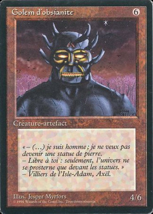 Golem d'obsianite - Obsianus Golem