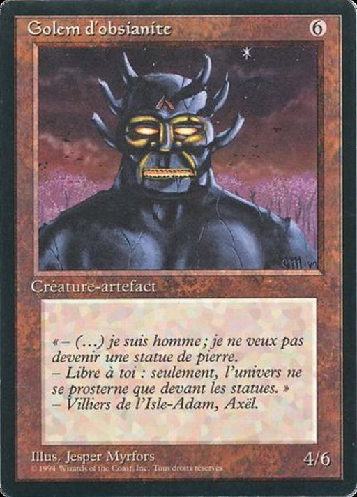 Golem d'obsianite - Obsianus Golem