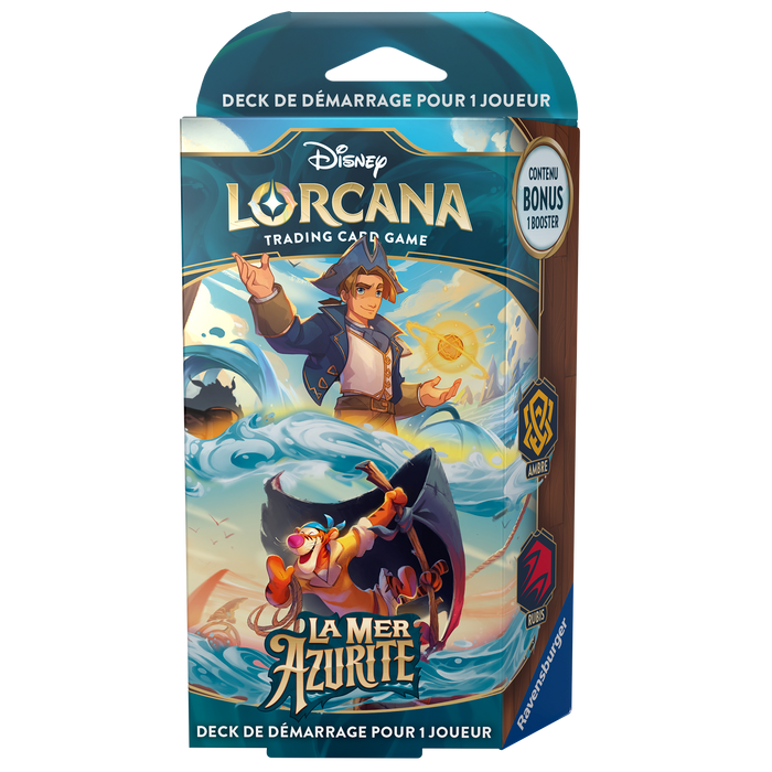Disney Lorcana: Azurite Sea - Starter Deck - Amber & Ruby (Français)