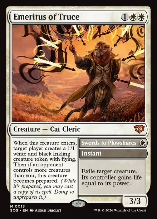 Emeritus of Truce // Swords to Plowshares (Foil)