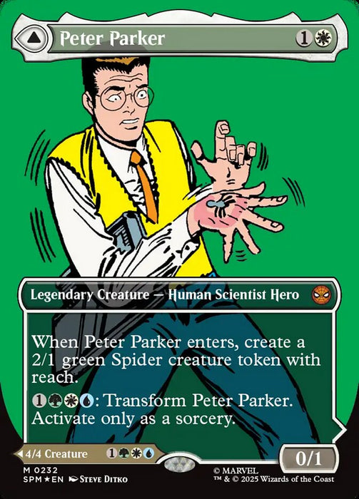 Peter Parker // Amazing Spider-Man - Borderless - Full Art - Inverted - Legendary (Foil)