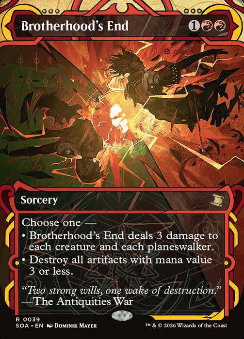Brotherhood's End - Borderless - Inverted - Showcase (Foil)