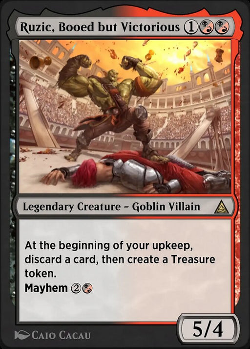 Ruzic, Booed but Victorious - Ultimate Green Goblin - Legendary