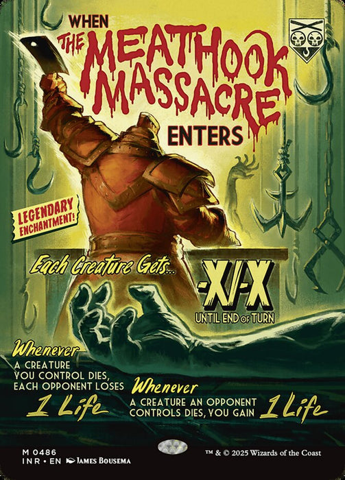 The Meathook Massacre - Borderless - Full Art - Showcase- Enchantment- Legendary (Foil)