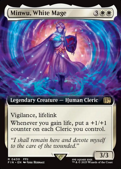 Minwu, White Mage - Legendary - Extended Art (Foil)