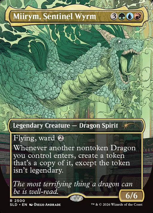 Miirym, Sentinel Wyrm - Borderless - Full Art - Inverted - Legendary