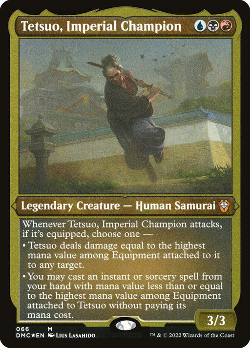 Tetsuo, Imperial Champion - Etched - Inverted - Legendary - Etched (Foil)