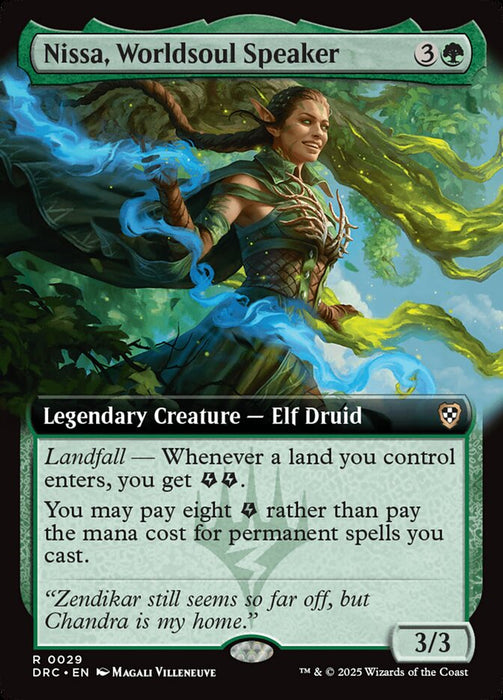 Nissa, Worldsoul Speaker - Extended Art - Legendary