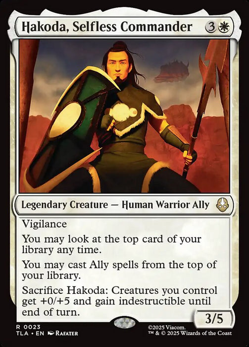 Hakoda, Selfless Commander - Legendary