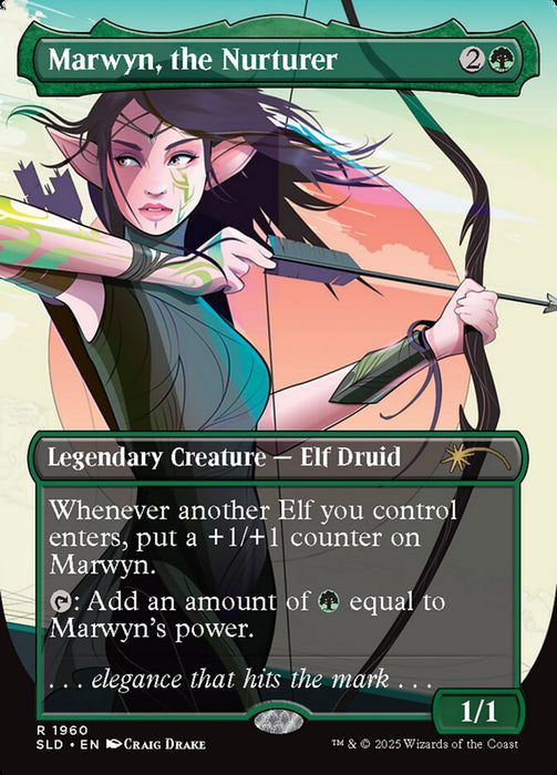 Marwyn, the Nurturer - Borderless - Full Art - Inverted - Legendary (Foil)