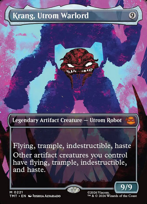 Krang, Utrom Warlord - Borderless - Inverted - Legendary