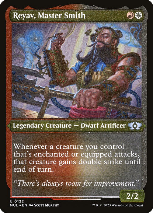 Reyav, Master Smith - Etched - Inverted - Legendary - Etched (Foil)