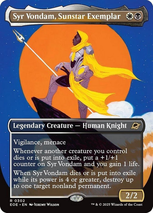 Syr Vondam, Sunstar Exemplar - Full Art - Inverted - Legendary (Foil)