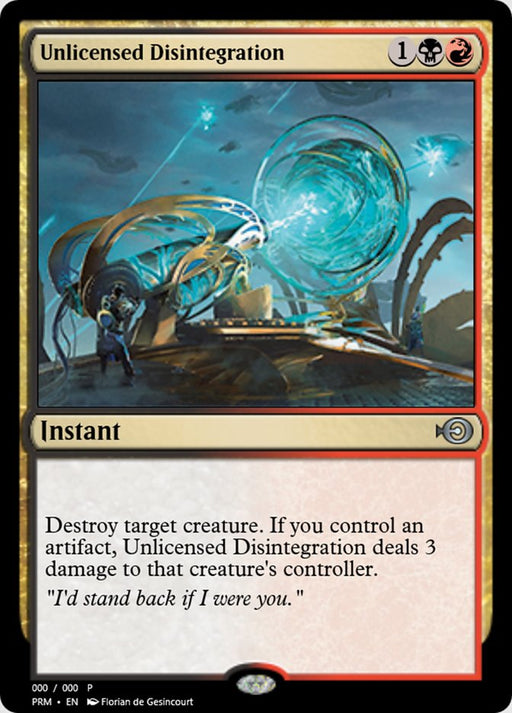 Unlicensed Disintegration (Foil)