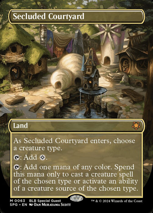 Secluded Courtyard - Borderless - Full Art - Inverted (Foil)