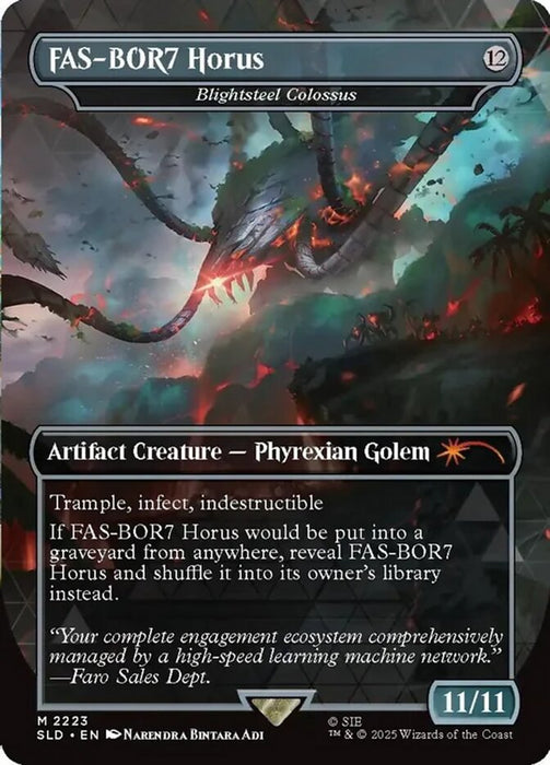 FAS-BOR7 Horus - Blightsteel Colossus - Borderless - Full Art - Inverted (Foil)