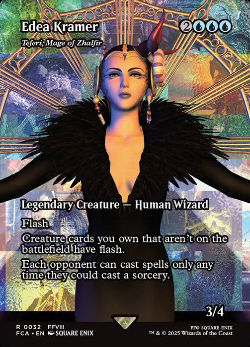 Edea Kramer - Teferi, Mage of Zhalfir - Borderless - Full Art - Legendary - Inverted