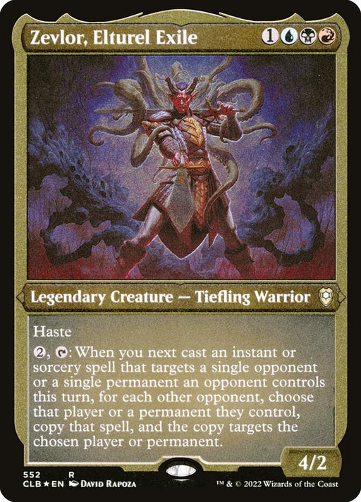 Zevlor, Elturel Exile - Etched - Inverted - Legendary - Etched (Foil)