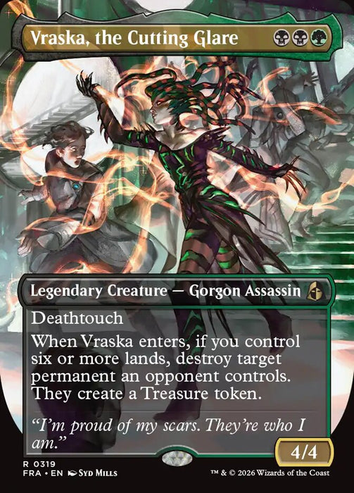 Vraska, the Cutting Glare - Borderless