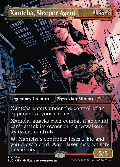 Xantcha, Sleeper Agent - Borderless - Full Art - Inverted - Legendary