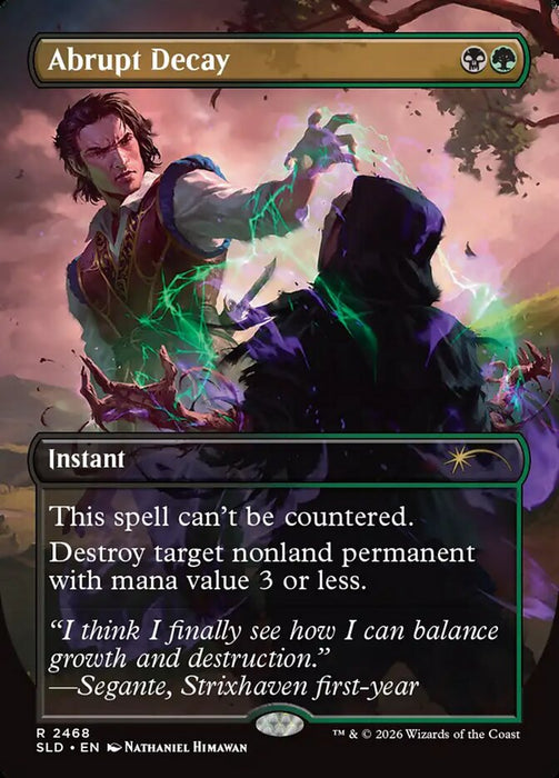 Abrupt Decay - Borderless - Inverted