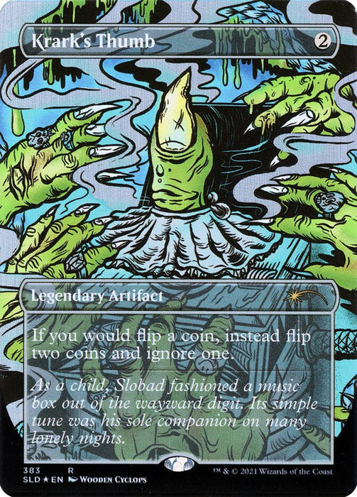 Krark's Thumb // Krark's Thumb - Borderless - Full Art - Legendary - Inverted (Foil)