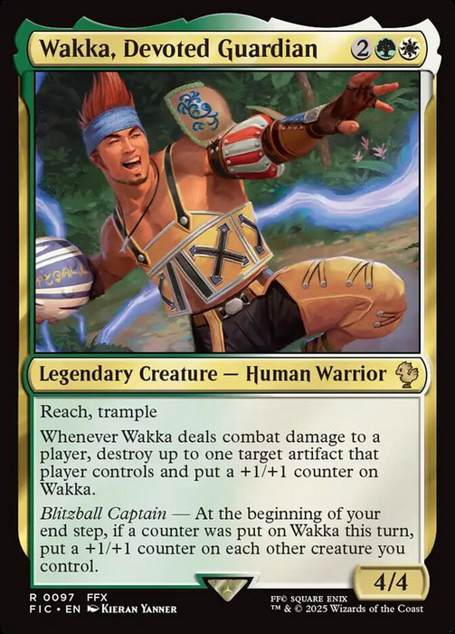 Wakka, Devoted Guardian - Legendary - Surge Foil