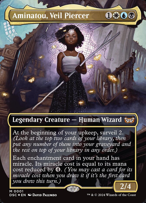 Aminatou, Veil Piercer - Borderless - Full Art - Inverted - Legendary