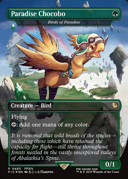 Paradise Chocobo - Birds of Paradise - Borderless - Inverted (Foil)