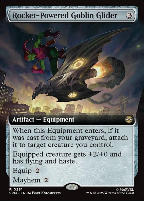 Rocket-Powered Goblin Glider - Extended Art