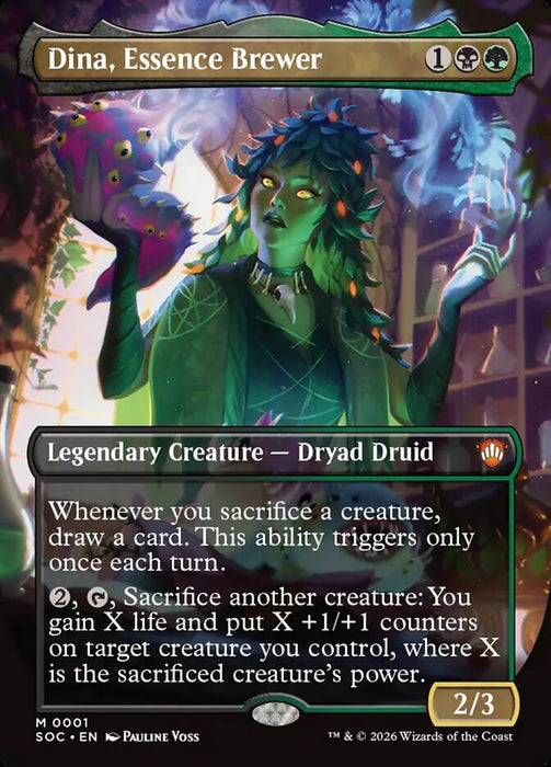 Dina, Essence Brewer - Borderless - Full Art - Inverted - Legendary