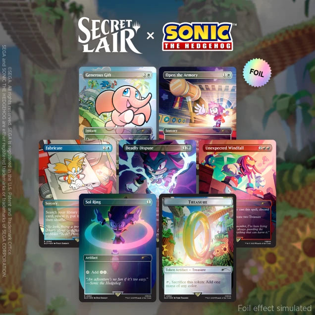 Secret Lair x Sonic: Chasing Adventure Foil Edition