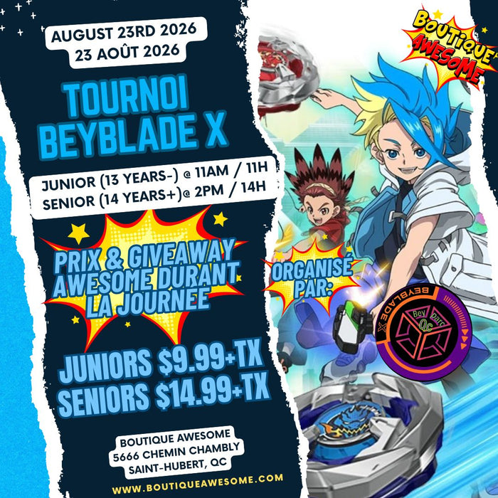 🌪️Tournoi AWESOME Beyblade X Tournament - 23 Août 2026 🌪️