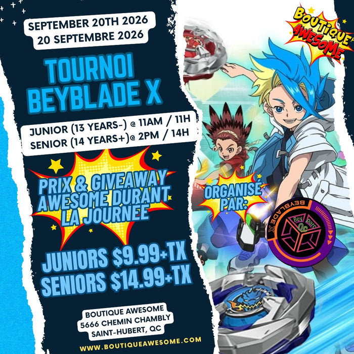 🌪️Tournoi AWESOME Beyblade X Tournament - 20 Septembre 2026 🌪️