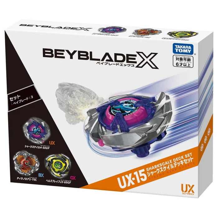 Beyblade X UX-15 SharkScale Deck Set Takara Tomy