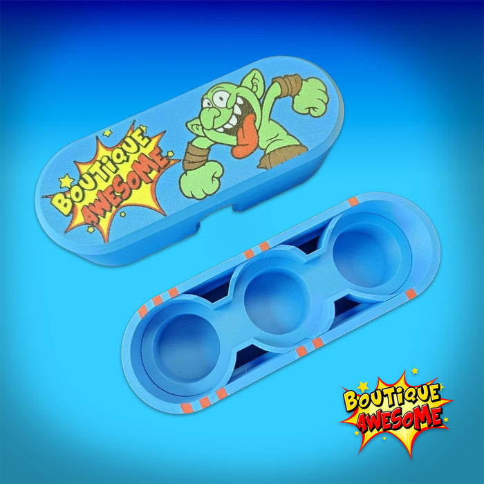 🌀 BEYBLADE X, DECK CASE, Goblin Awesome (rounded)  – Awesome Essentials