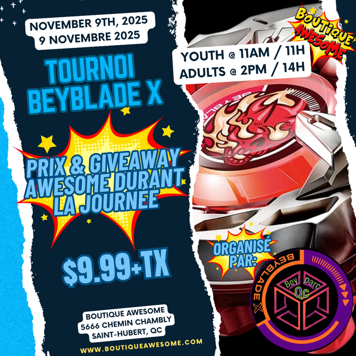 🌪️Tournoi AWESOME Beyblade X Tournament - 9 novembre 2025 🌪️