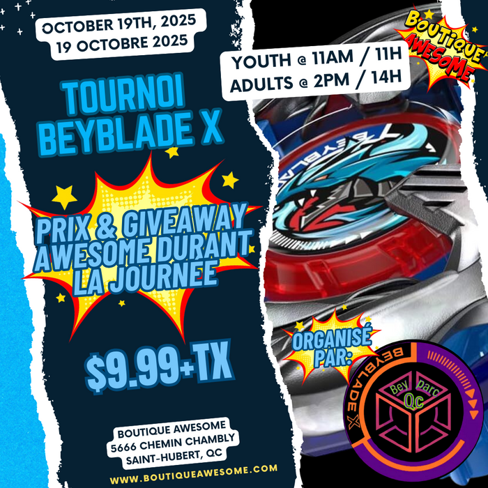 🌪️Tournoi AWESOME Beyblade X Tournament - 19 octobre 2025🌪️