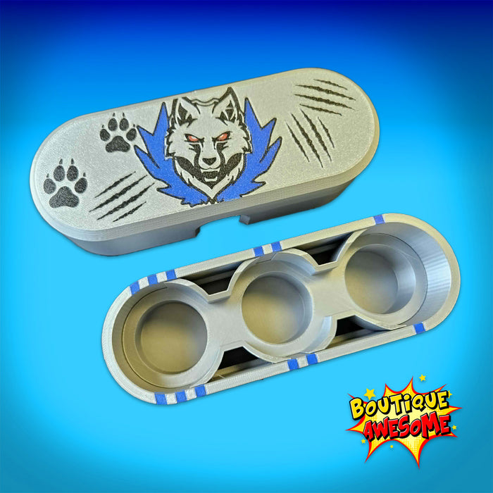 BEYBLADE X, DECK CASE, Sterling wolf (rounded) Awesome Essentials