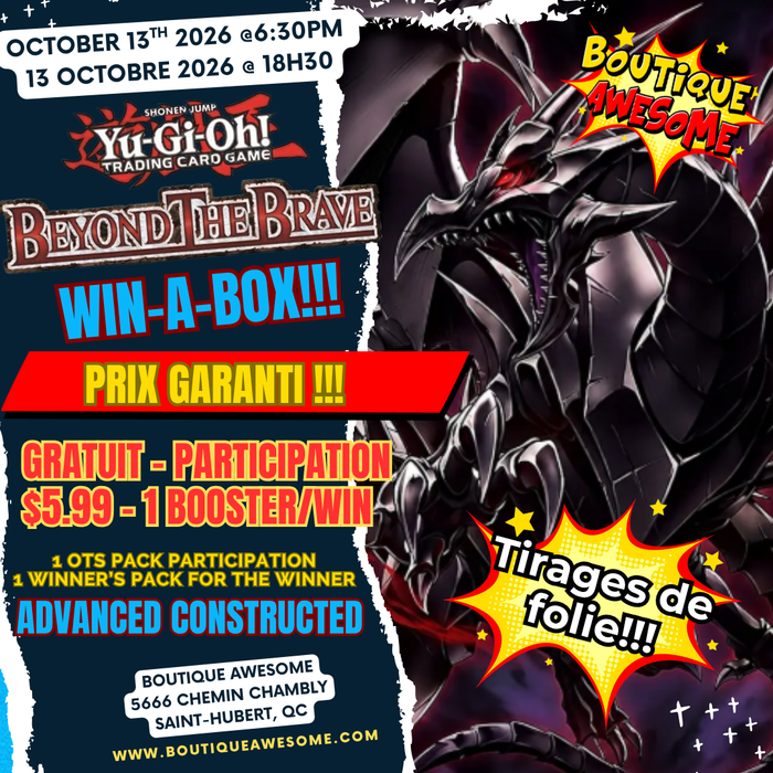 Yu-Gi-Oh! : Beyond the Brave Win-A-Box Event