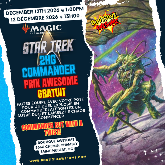 2HG Commander Star Trek - December 12th, 2026